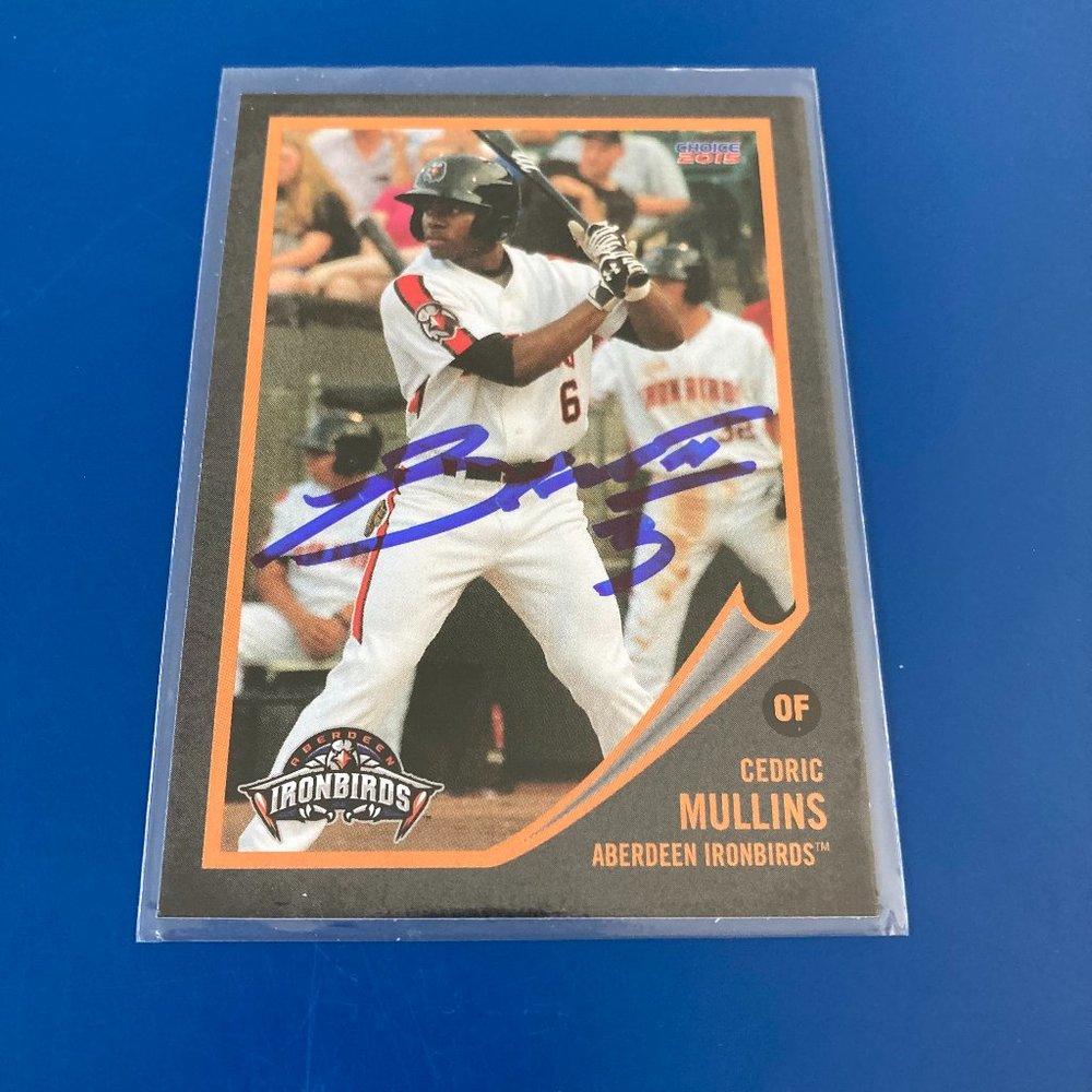 Choice, Cedric Mullins Baseball Card, Autographed, #30